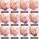 REDNEE Dip Powder Nail Kit Starter 12 Colors with Gel Liquid and Manicure Tools Dipping Essential Travel Kit - RE07 Classy Color