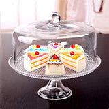 LoveinDIY 5pcs 1:12 Acrylic Cake Stand Plate W/ Cover Dollhouse Miniature Food Container