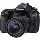 Canon EOS 80D DSLR Camera with EF-S 18-55mm f/3.5-5.6 is STM Lens + EF-S 55-250mm f/4-5.6 is STM