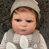 19inch48cm Reborn Premie Baby Doll Full Body Soft Silicone Baby Girl Newborn Doll Lifelike Soft Touch Collectible Art Doll Tath Toy