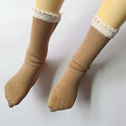 Dark Flesh Short Tight Socks for 1/3 1/4 1/6 BJD and For Blythe Doll