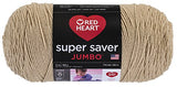 Red Heart Super Saver Jumbo Yarn, Buff