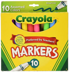 Crayola Darice BS58-7725 Broad Line Marker Assortment 10ct