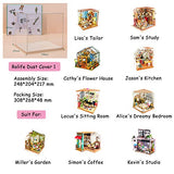 Rolife Dust Cover for Miniature Dollhouse, Transparent Display Case Dust Proof Prevention (for DG101-9)