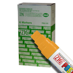 Zig Posterman Waterproof 15mm Orange Paint Markers - Box of 6