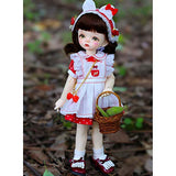 MEESock 25.5cm Mini BJD Dolls 1/6 10 Inch SD Doll Ball Jointed Doll with Full Set Clothes Shoes Wig Makeup DIY Toys You can Change The Clothes for The Doll