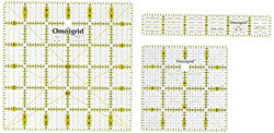Dritz R641 Omnigrid Ruler Set, Squares