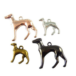JulieWang Mixed Color Alloy Ramdon Cute Dog Pendant Charms Crafts Jewelry 30pcs