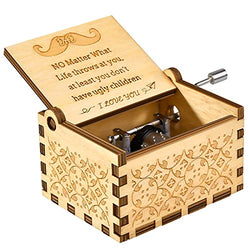 OEAGO Fathers Day Dad Gifts for Dad Men from Daughter Son,You are My Sunshine Music Box-Laser Engraved Vintage Wooden Music Box,Unique Best Gifts for Birthday,Thanksgiving,Christmas Stocking Stuffers