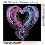 MXJSUA 5D DIY Diamond Painting by Number Kit Round Dril Beads Crystal Rhinestone Picture Supplies Arts Craft Wall Sticker Decor Dragons 12x12In
