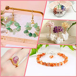 Crystal Ring Making Kit with 28 Colors Crystal Bead, 1862Pcs Crystal Bracelet Necklace Earring Jewelry Making Kit with Crystal Chips Gemstones, Jewelry Wire, Pliers and Other Jewelry Making Supply