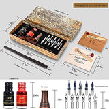NC Calligraphy Pen Set, with Calligraphy Pen and Pen Nib,Ink, Calligraphy Pens for Beginners Vintage Pen Set, Calligraphy Pen Set Used for Artistic Writing, Signing, and Writing Lette(2 colors)