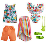 Barbie Fashion Pack - Tropical with 1 Outfit & 1 Accessory Doll & 1 Each for Ken Doll, Gift for 3 to 8 Year Olds