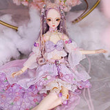 VIDANQE 1/3 Bjd Blyth Doll Mechanical Joint Body with Makeup,Including Hair,Eyes,Clothes 62Cm Height Girls ICY Must-Have Gift Ideas The Favourite Anime Superhero Party Supplies UNbox Me