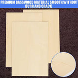 EYSOLD 8 x 12 inch Unfinished Balsawood Sheets, 1/16 inch Thin Wood Sheets Craft Wood Board Plywood for Crafts, Perfect for DIY Projects, Painting, Drawing, Laser, Wood Engraving(16 Packs)
