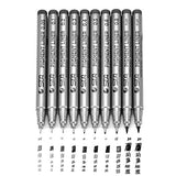 Precision Black Micro-Liner Fineliner Ink Pens - Waterproof Archival Ink Fine Point Micro Pen,