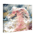 The Oliver Gal Artist Co. Abstract Wall Art Canvas Prints 'A Galaxy Dream' Home Décor, 16" x 16", Pink, Gold