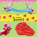 2 Pack Butter Slime Kit, Watermelon Slime and Oreo Slime, Super Soft and Non-Sticky, Birthday Gifts for Girl and Boys