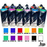 Loop 400ml Popular Colors Set of 12 Graffiti Street Art Mural Spray Paint