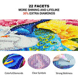 5D Diamond Painting Kits for Adults, Wildflower Diamond Painting Full Drill, DIY Crystal Diamonds Embroidery Paintings Arts Craft Perfect for Stress Relief and Home Wall Decor 16×12in