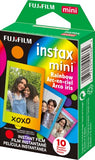 Fujifilm Instax Mini Stone Gray Film - 10 Exposures & Instax Mini Blue Marble Film - 10 Exposures & Instax Mini Rainbow Film - 10 Exposures