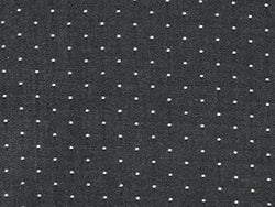 Robert Kaufman Chambray Dots Denim Dress Fabric Black - per metre