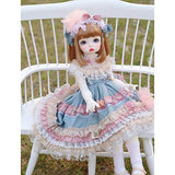 HMANE BJD Doll Clothes 1/6, Romantic Flowers Rainbow Dress for 1/6 BJD Dolls - No Doll