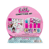 L.O.L. Surprise Confetti Nail Art by Horizon Group USA,Make Custom DIY Nail Polishe.Add tattoos, Glitter, Gemstones & More.Secret Reveal Surprise Inside.Multi Colored