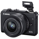 Canon EOS M200 Mirrorless Camera Kit w/EF-M15-45mm and 4K Video + Case + 128GB Memory (25pc Bundle)