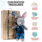 Foothill Toy Co. Matchbox Mice & Friends - 'Hopper The Garden Rabbit' Playset with Stuffed Bunny in a Vegetable Crate Bed