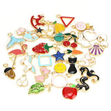 30pcs Mixed Style Fruit Christmas Charm Pendants for DIY Craft Making Jewelry Making Pendants