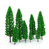 OrgMemory 29pcs Mixed Model Trees, 1.5-6 inch(4 -16 cm), Ho Scale Trees, Diorama Trees, Plastic Trees for Projects, Model Train Scenery with No Bases