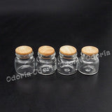 Odoria 1/12 Miniature Glass Jars 4Pcs Dollhouse Decoration Accessories