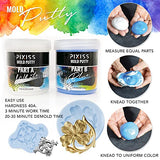 Mold Putty Silicone Mold Making Kit, Super Easy 1:1 Mix Mold Putty, 3/4 Lb (400 Grams), Makes Strong Reusable Silicone Molds