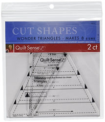 Dritz Quilt Sense Wonder Triangles Ruler, 8 Sizes