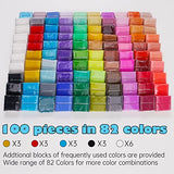 Tomorotec 100PCS Polymer Clay Value Pack 82 Colors in Bulk Small Blocks Starter Kit with Tools, Individually Wrapped Oven Modeling Clay, Molding DIY Clay, Baking Clay for Sculpting for Kids Beginner