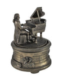 Bronzed Finish Mozart "The Magic Flute' Spinning Music Box