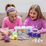 Unicorn Slime Kit for Girls - Kids Slime Kit with Fluffy Slime Kit, Unicorn Slime, Charms, Emoji Slime, Floam Beads, Glitter Add Ins DIY Rainbow Unicorn Slime Making Kit and Slime Accessories