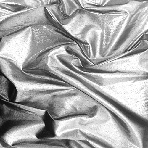 Tissue Lame Fabric Shiny Silver for Craft Decoration Costume Design FWD