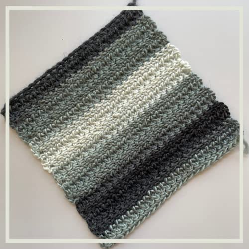 KnitPal Wool Wonders Variegated Self-Striping Worsted Weight Yarn #4, Woolen Yarn for Scarves, Blanket and Garments, 4-Skeins Bulk size