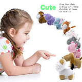 Stuffed Animals Mini Set Plush 9cs;2020 Original Design;Including Sheep Elephant Dog Rabbit Cat Lion Pig Hippo Fox