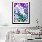 FEGAGA Diamond Art Unicorn Animal,5D Full Drill Paint with Diamond Painting Unicorn Kit for Adults Painting by Number Kits Home Wall Decor (11.8X15.7inch)
