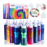 Joyjoz Tie Dye Kit for Kids and Adults, 18 Colors Fabric Dye Set with 36 Bags Pigments, Rubber Bands, Gloves, Apron, Table Covers, DIY Arts and Crafts Kit for Clothing, Shirt, Shoes, Party Supplies