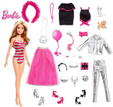 Barbie Advent Calendar: Blonde Barbie Doll, Child-Sized Ring, 5 Doll Fashions, 10 Accessories and 8 Storytelling Pieces Including 2 Pets, Holiday Gift for 3 to 7 Year Olds