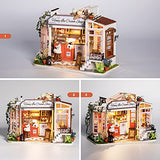 Rolife DIY Miniature Dollhouse Kit for Adults to Build Tiny House Model Gift for Family and Friends (Ice Cream Store)