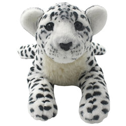 TAGLN Realistic Plush Stuffed Animals Toys Cheetah Tiger Panther Lion Pillows (White Leopard, 24