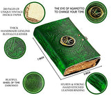 Marvel Gifts Dr. Strange Leather Journal With Eye of Agamotto, Spell Book, Journal for Men & Women 200 Pages of Antique Handmade Deckle Edge Vintage Paper, Leather Sketchbook, Drawing Journal, Embossed leather Journal, Great Gift 7x5 Inch