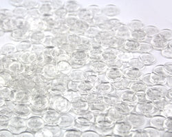One Pack of 200 Clear Delicate Plastic Round Buttons 2 Holes,Approx:12mm,Hole size:1mm