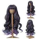 MUZIWIG 1/3 BJD SD Doll Hair Wig Girl Gift Heat Resistant Fiber Long Wave Doll Wig for 1/3 SD BJD Doll (01)