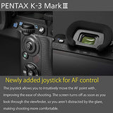 Pentax K-3 Mark III Flagship APS-C Silver Camera Body - 12fps, Touch Screen LCD, Weather Resistant Magnesium Alloy Body with in-Body 5-Axis Shake Reduction. 1.05x Optical viewfinder with 100% FOV